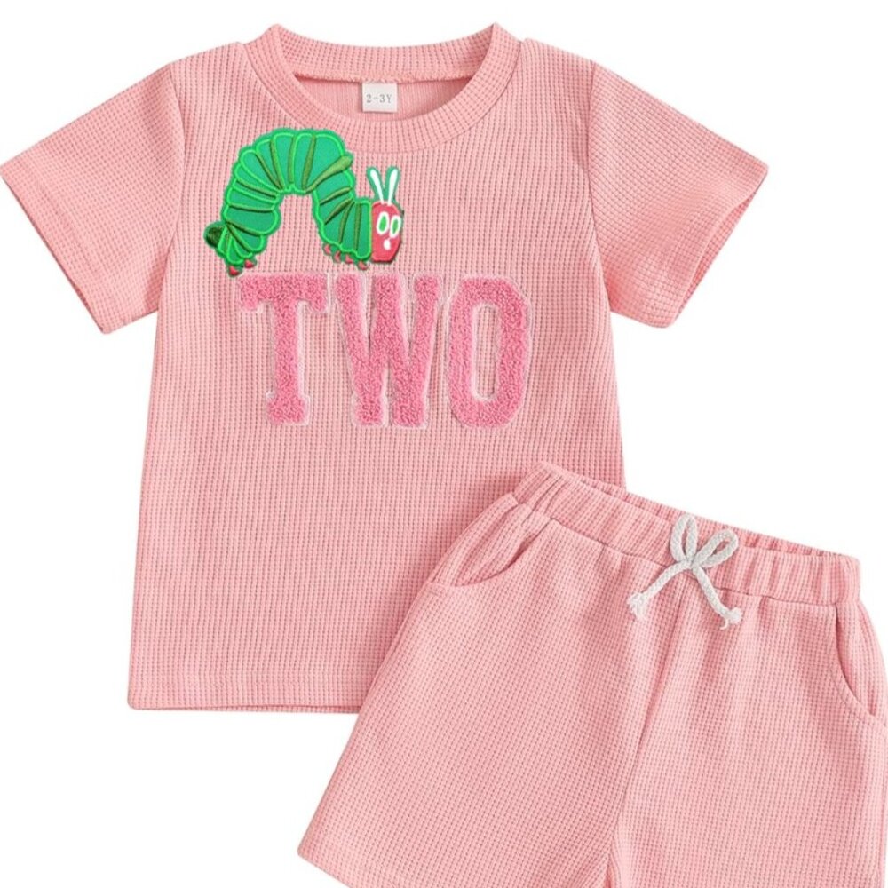 Girl Second Birthday The Very Hungry Caterpillar Outfit Clothes Shirt Shorts
